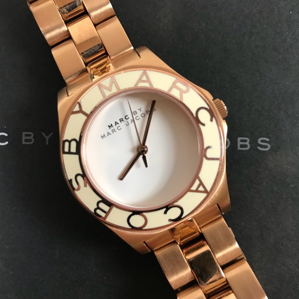 Marc Jacobs Rose Gold Watch, NEW